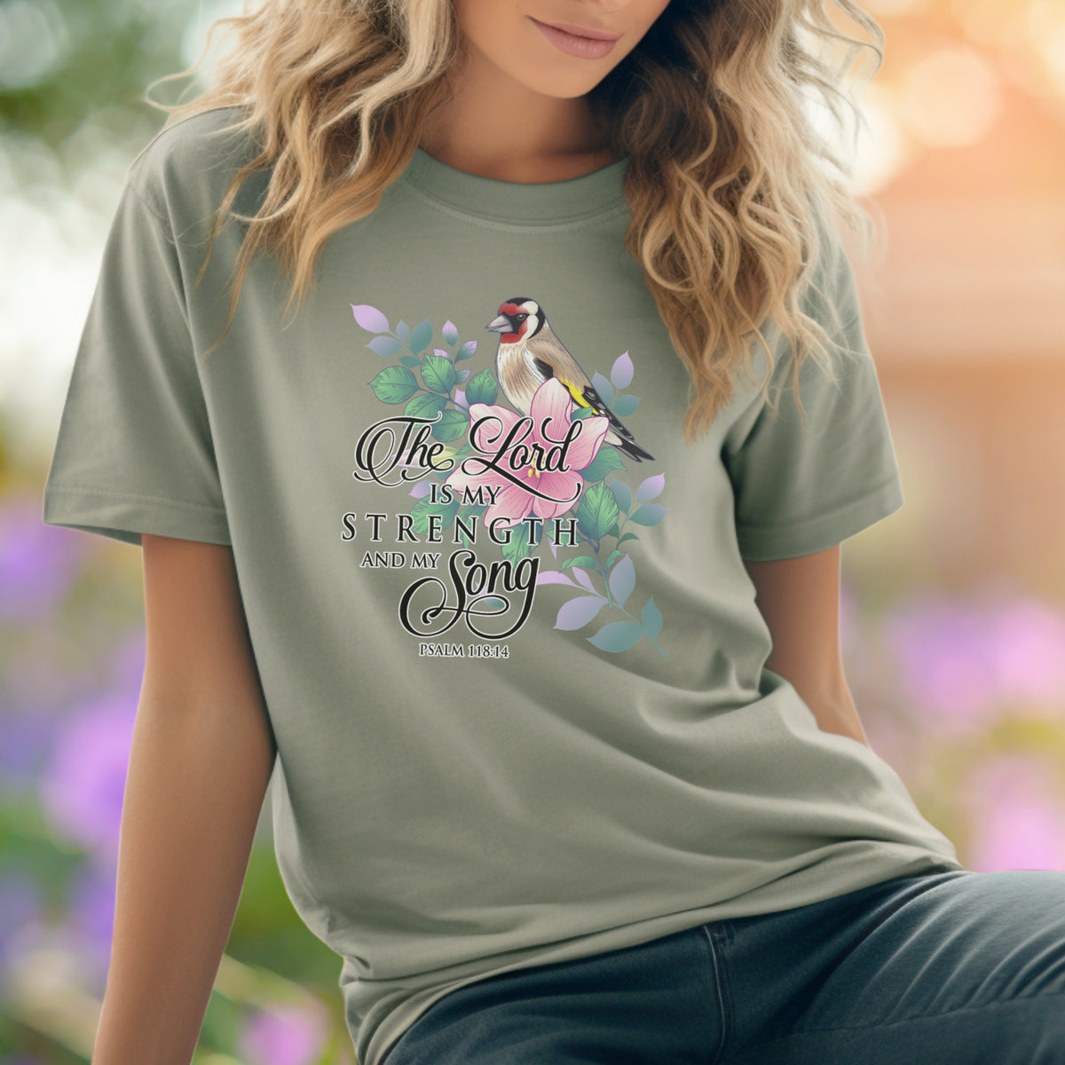 The Lord is my strength and My Song, Christian T-Shirts for women