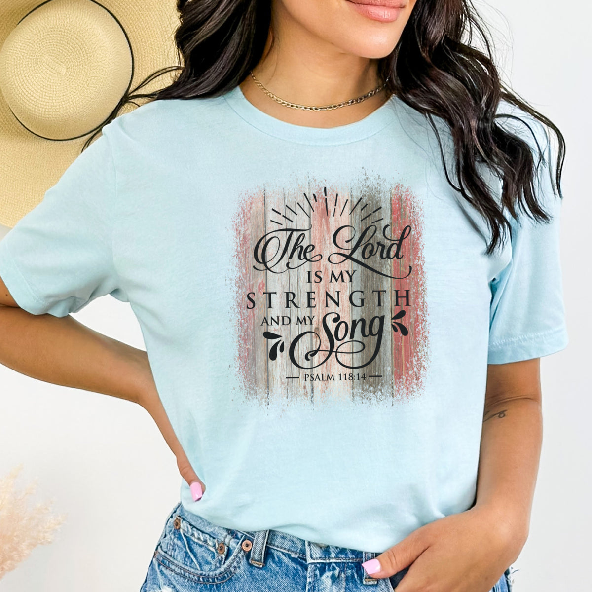 The Lord Is My Strength & My Song Christian T-Shirt